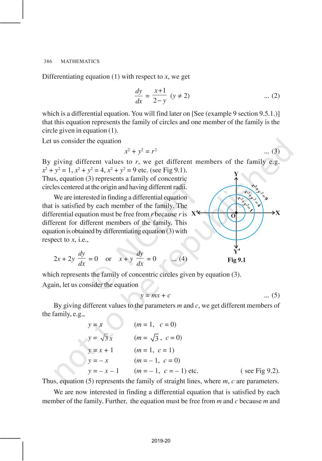 Differential Equations NCERT Book of Class 12 Mathematics Part II